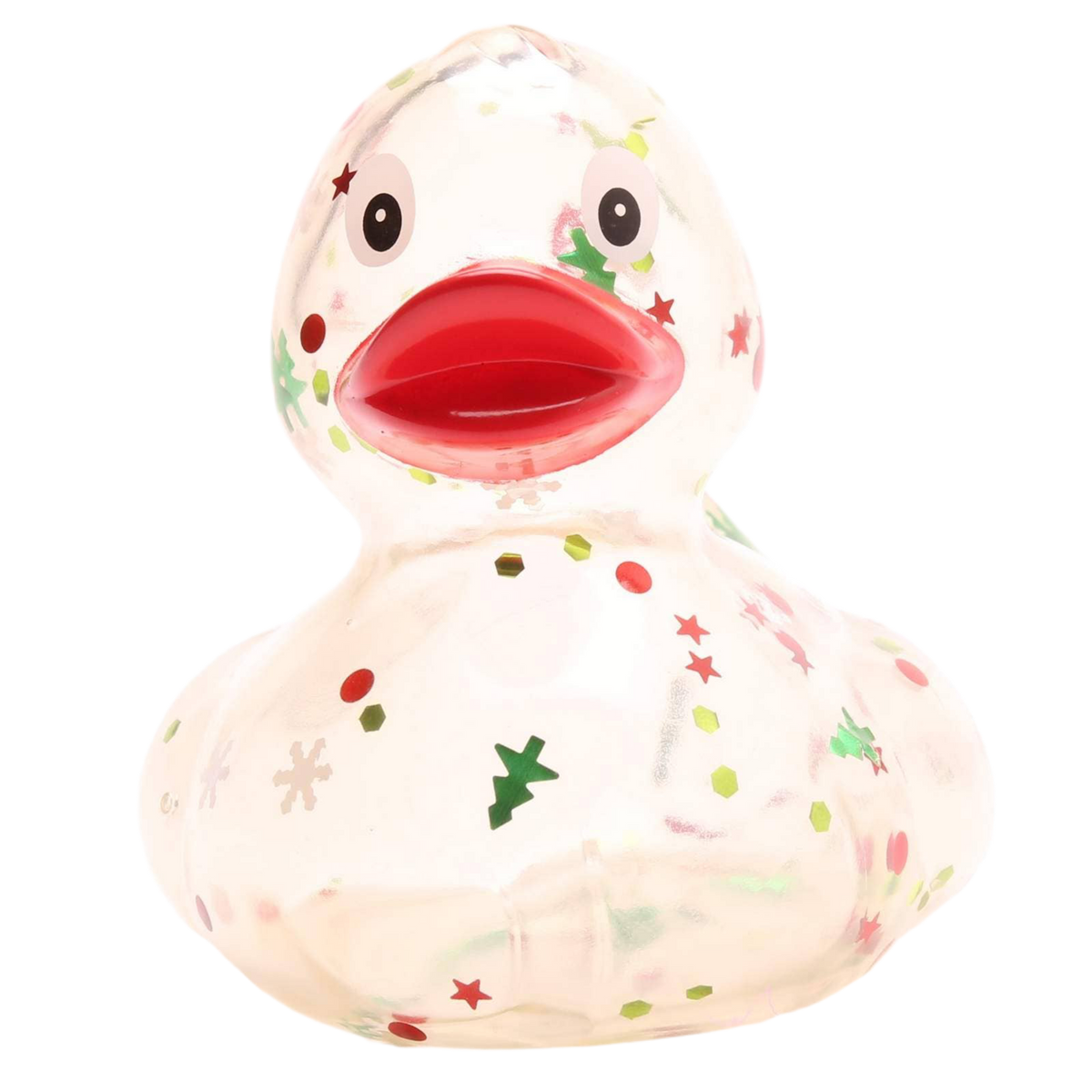 Classic Red Christmas Glitter Duck