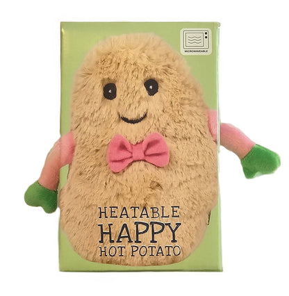 coussin chauffant patate chaude heureuse