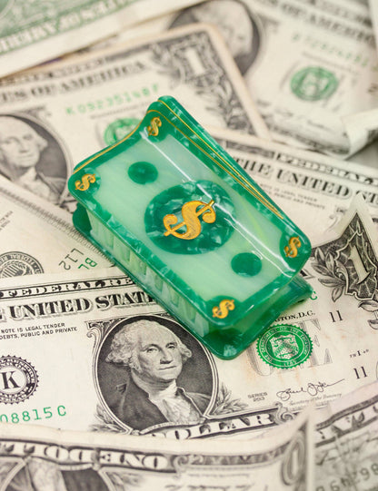 "Manifesting" – la thune dollar Pince à cheveux design soigné | Joanna Behar – vue 2