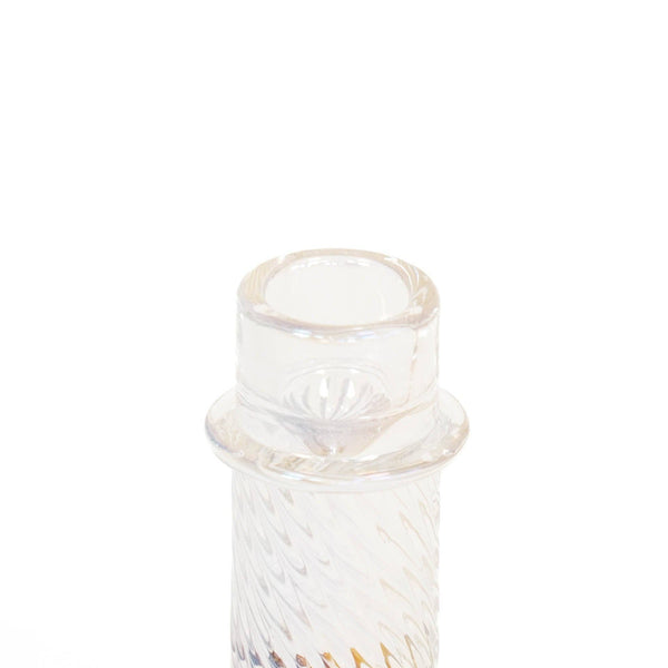 Candlestick - Glass - Rainbow Color - 8x10cm