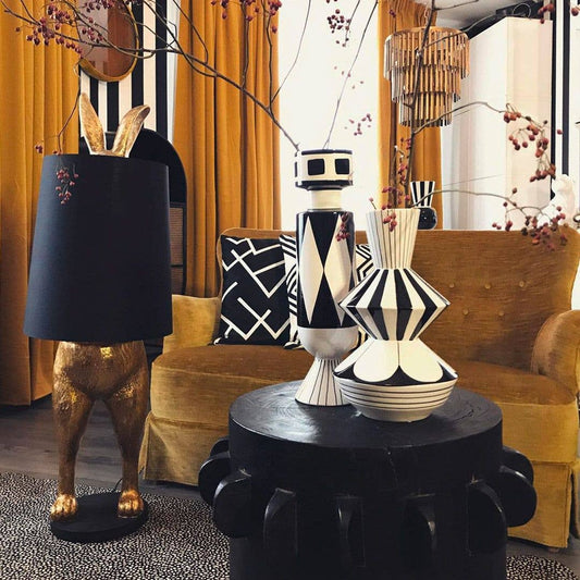 Hiding Rabbit® Floor Lamp, Gold/Black, H.115 cm