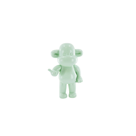 Ornament - Hanging Loose Monkey Figurine 'The Legend' - Polyresin - Mint Green - 11x7x19cm