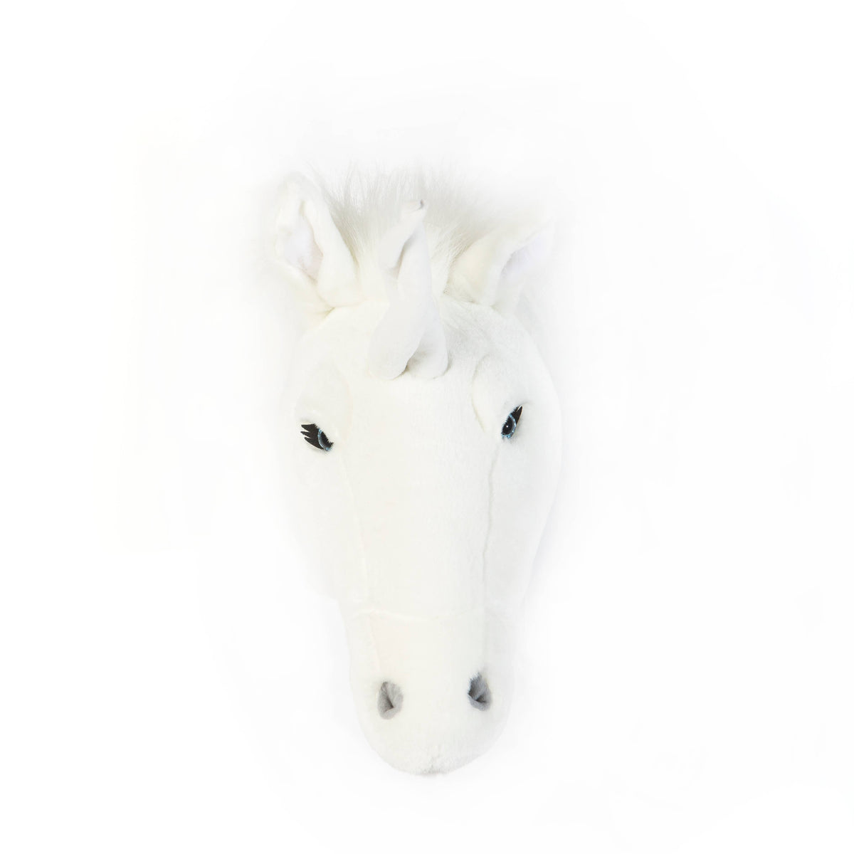 Claire the white unicorn plush wall decor