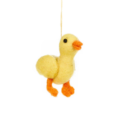 Darla the Duckling Felt Christmas Ball