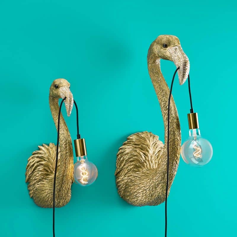 Tiffany wall light, gold, 26.5 x 24.5 x 71.5 cm
