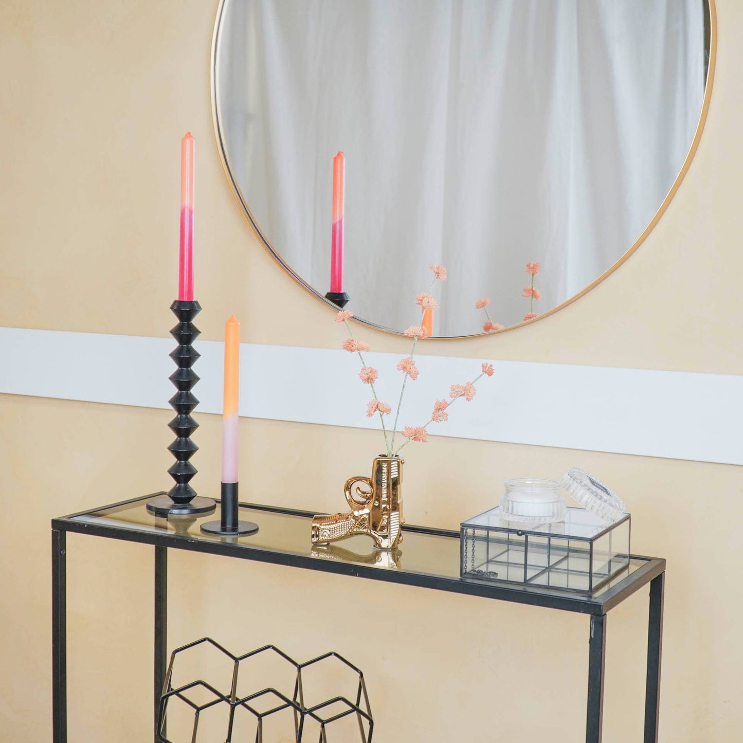 Gun Gold Flower Vase