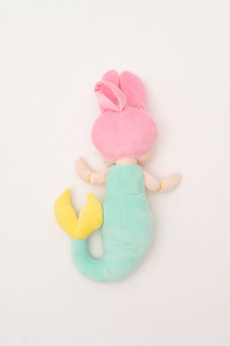 Lisa the Mermaid Fabric Doll – Turquoise and Pink