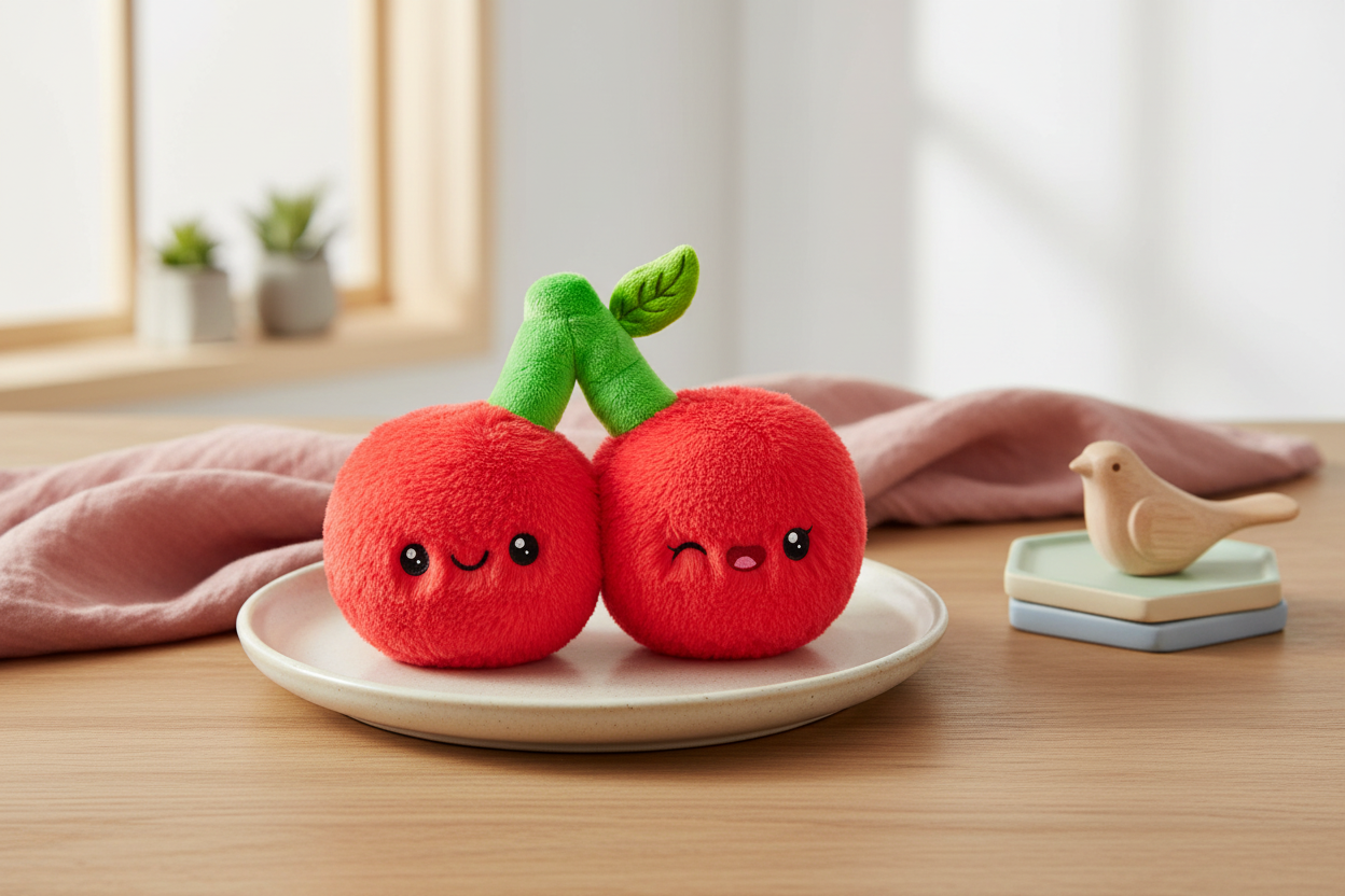 Mini Squishable Cherry Plush
