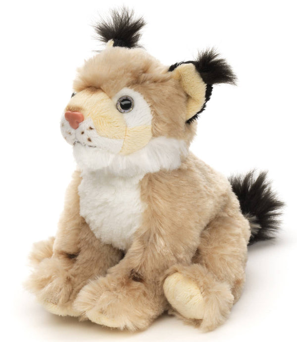 Lynx, assis, 16 cm (longueur), peluche Uni Toys