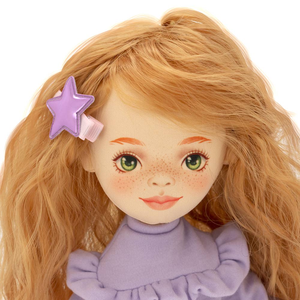 Sunny doll with purple sweater, 32 cm