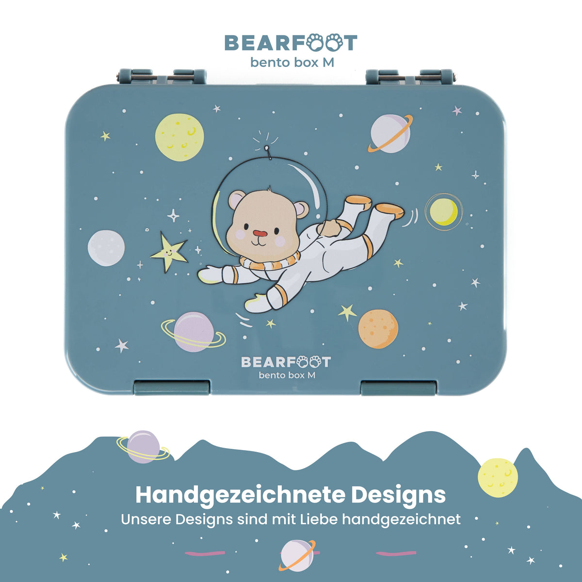 Kids' lunchbox with compartments, bento box - Bear