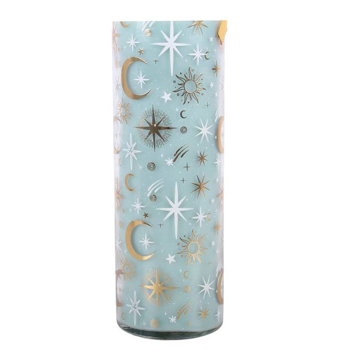 Bougie tube Ciel bleu pastel