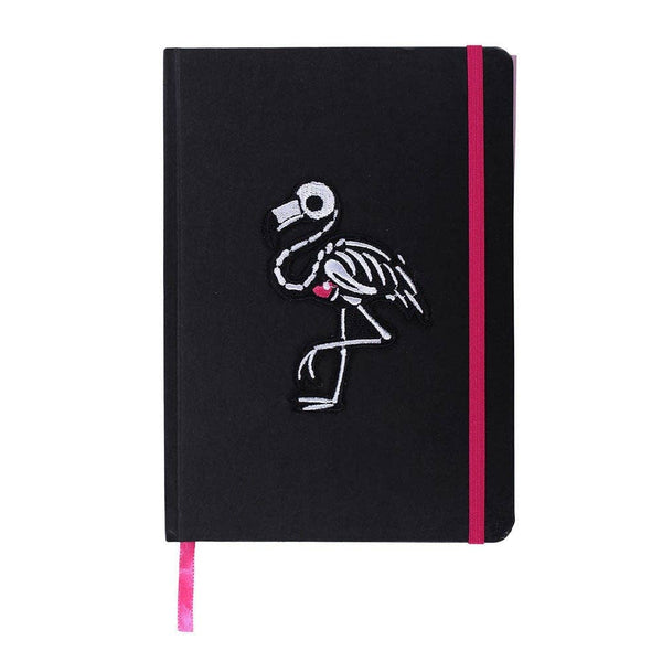 A5 Flamin-goth Notebook with Patch and Sticker Sheet