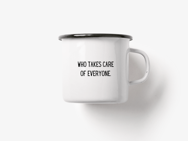 Mug en émail « Bad Ass Woman »