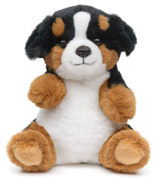 Plush Bernese Mountain Dog, sitting kawaii