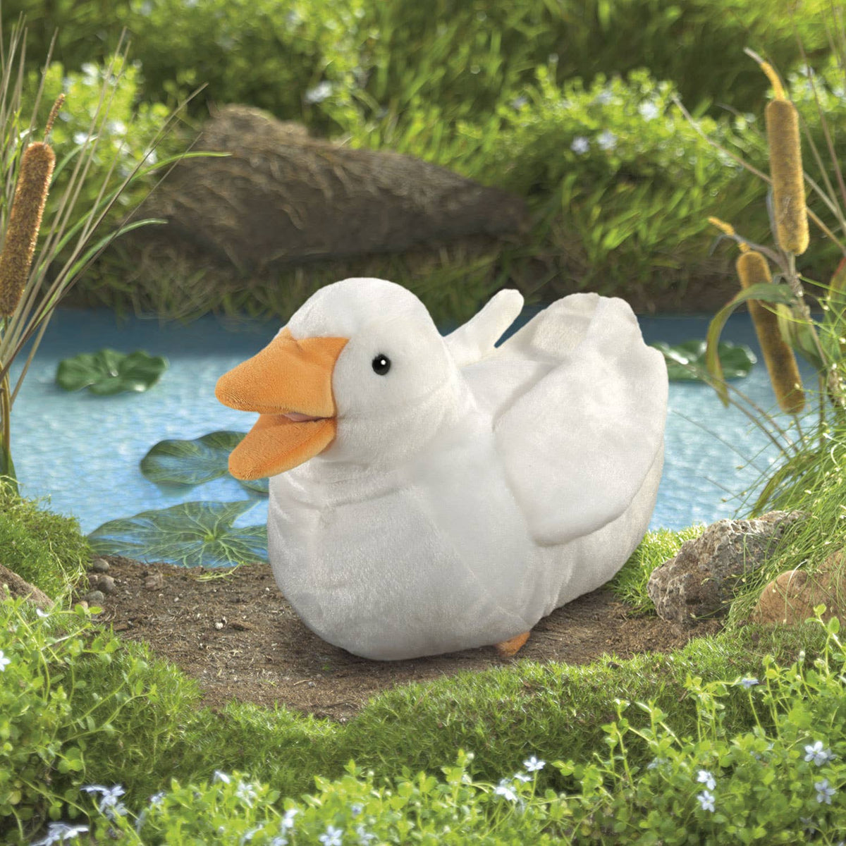 White Duck Hand Puppet