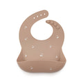 Bavoir en Silicone Shayan Cerises - Taupe