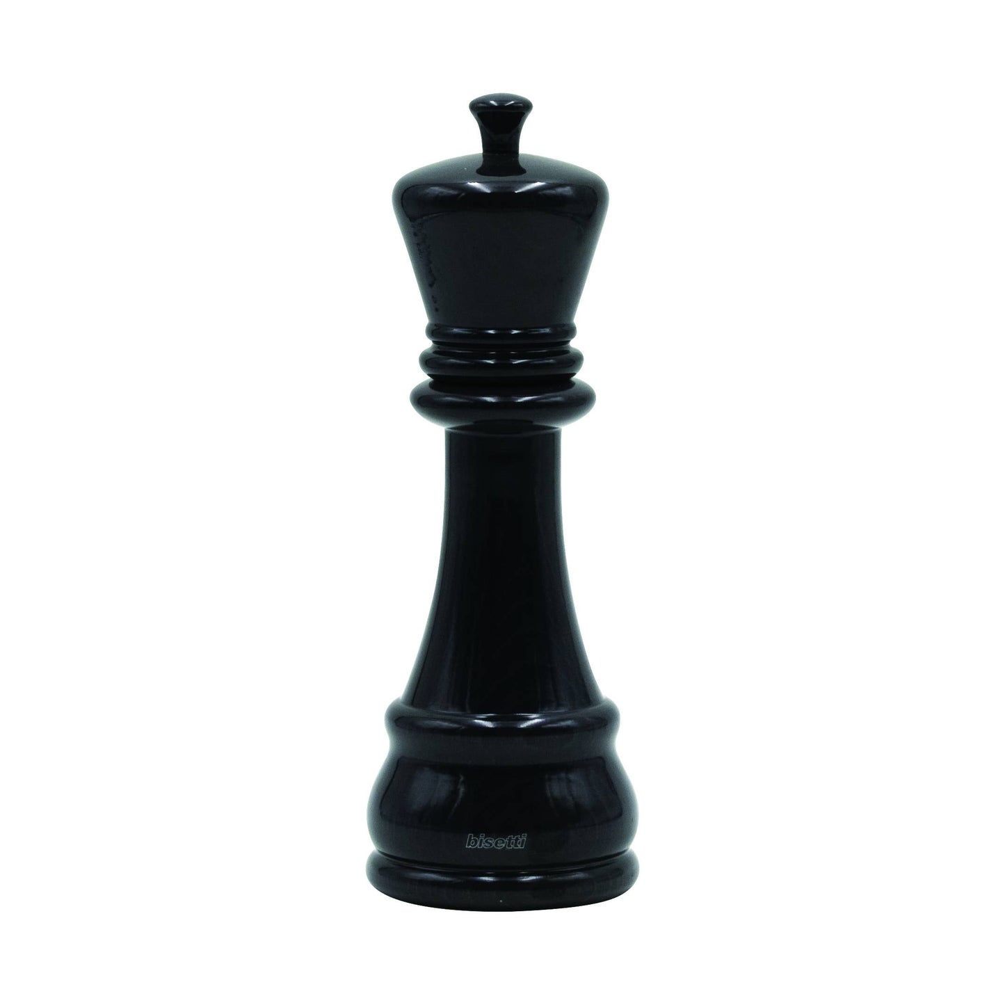 Moulin à épices « Chess » Roi en hêtre laqué noir brillant