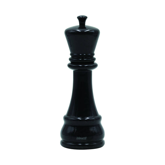 "Chess" spice mill King in glossy black lacquered beech