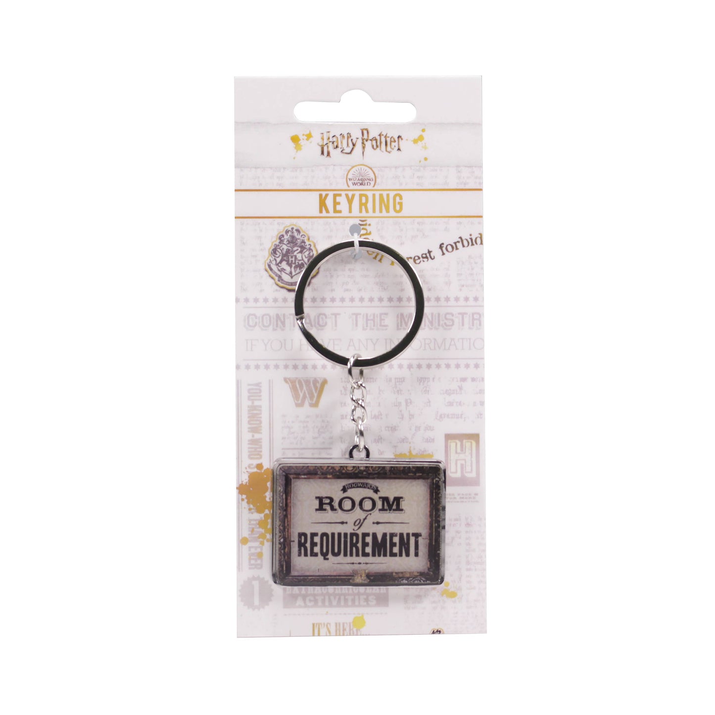 Keyring with letterhead card - Harry Potter (room requirements)