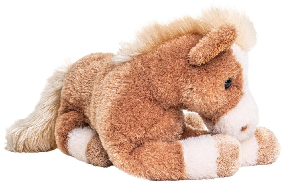 Peluche Cheval Marron Couché