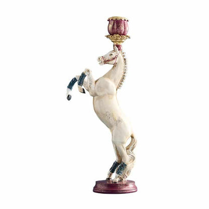 White Circus Horse Chandelier