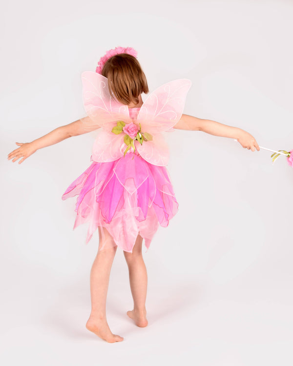 Fairy dress with wings+tiara+wand 122-128 cm 6-8 years