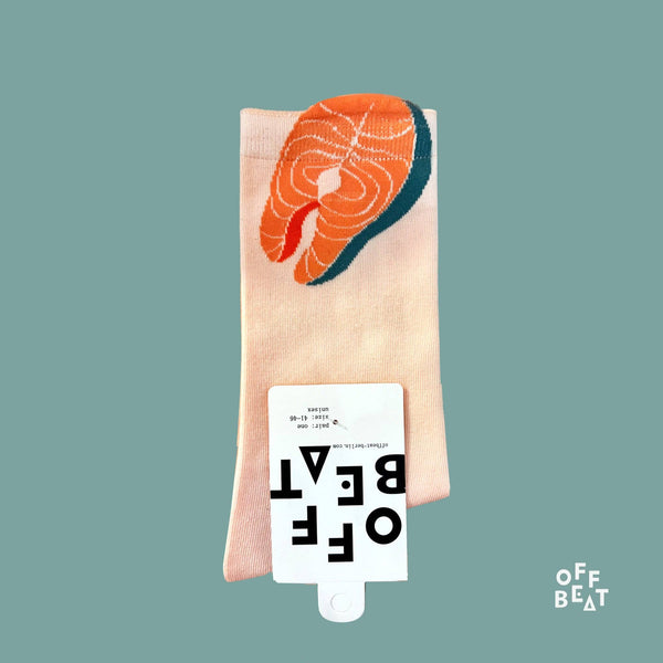 Pop-out Salmon Socks