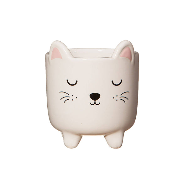 Mini cat flower pot with legs