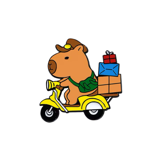 pins capybara sur scooter