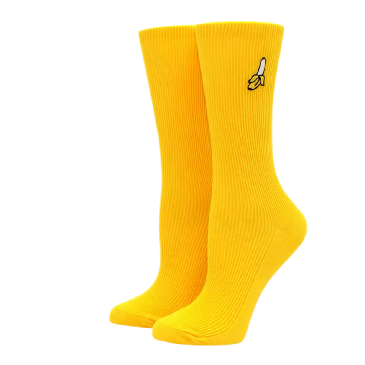 chaussettes banane brodee