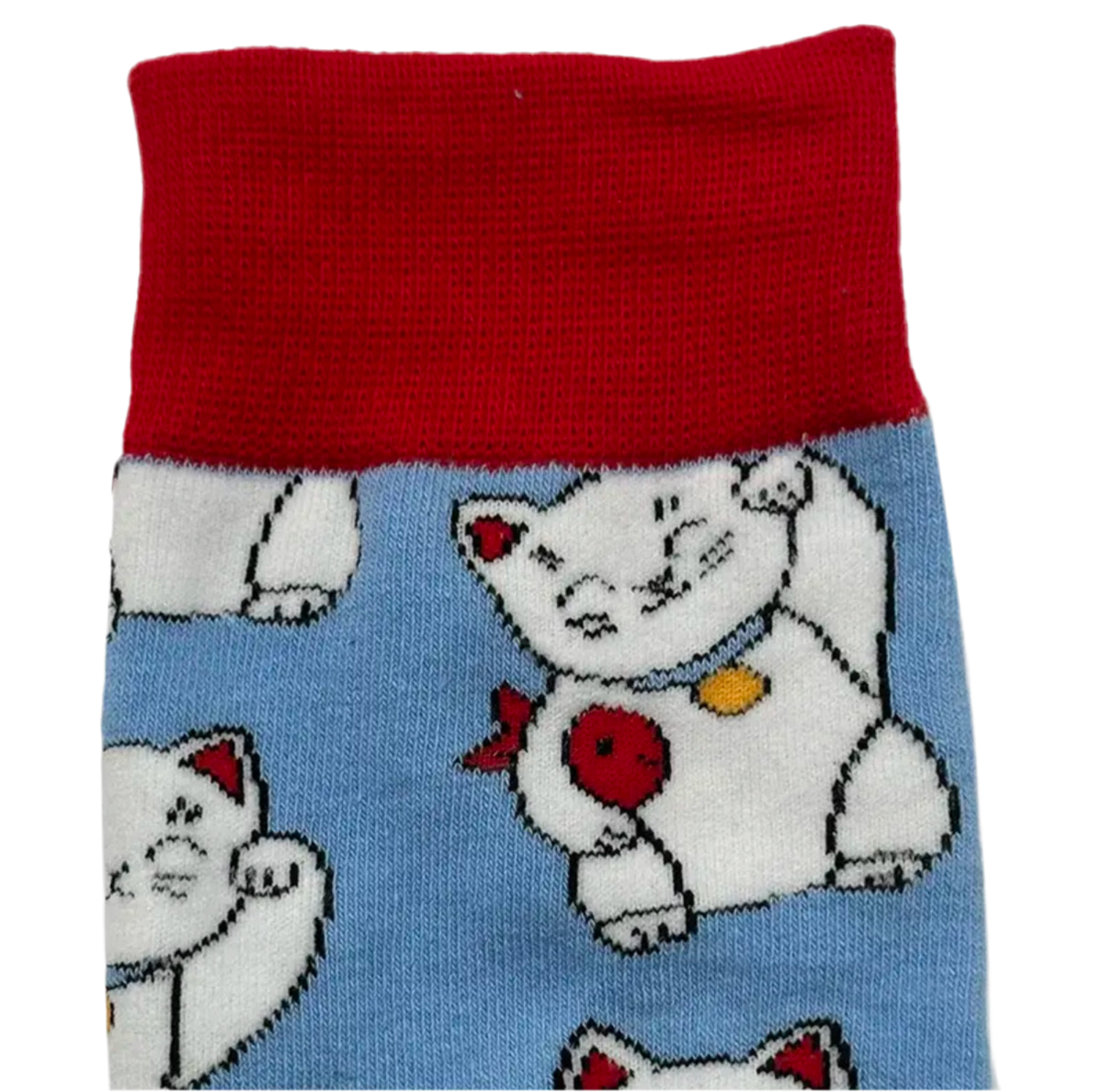 Chaussettes Chats Chanceux Blancs