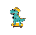 T-rex Skater Pin