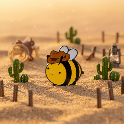Pin's Abeille Cowboy
