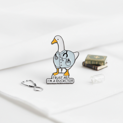 Ducktor White Duck Pin