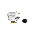 Pin's Canard Blanc "Choose Violence"