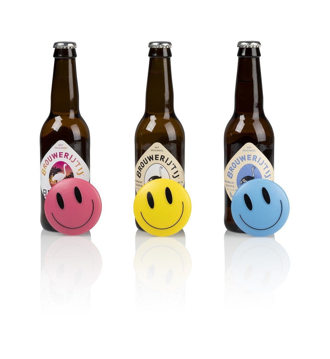 Décapsuleur Magnétique Emoji Heureux Bitten – Objet déco original