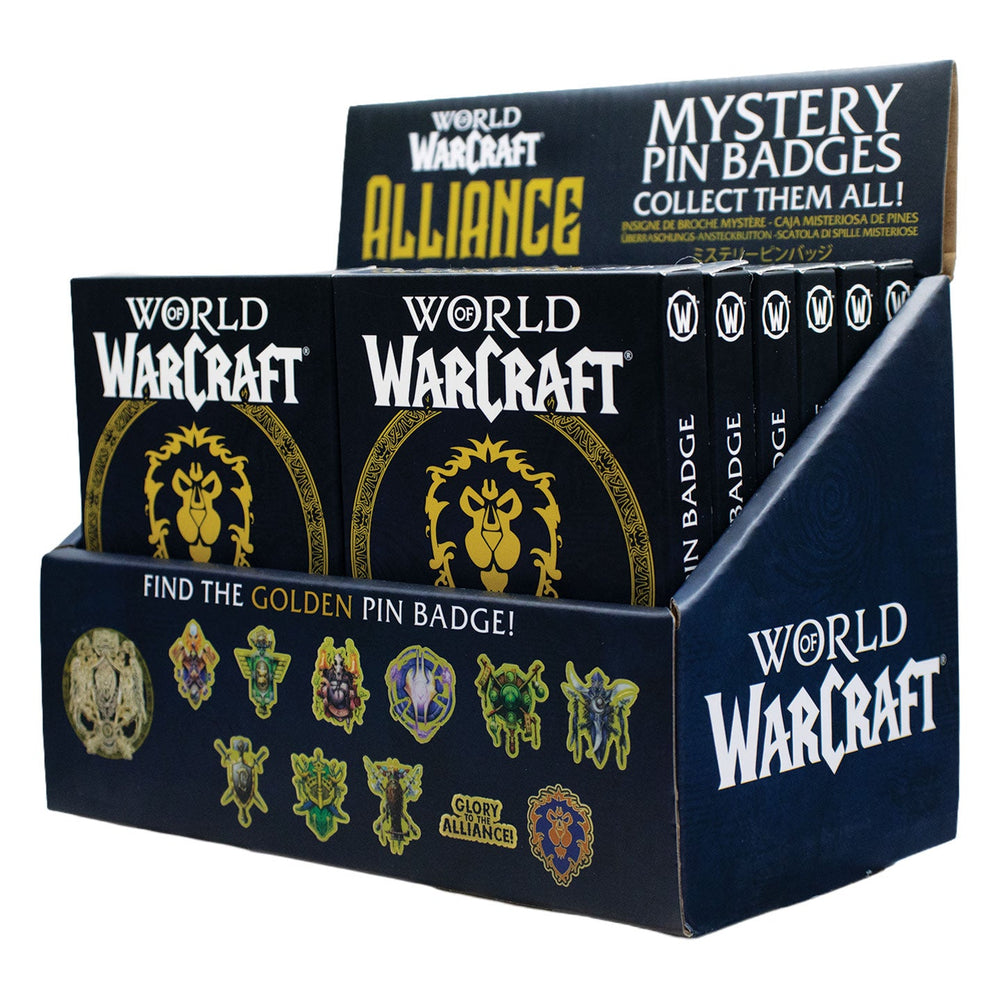 Display de 12 blind boxes World of Warcraft Alliance - pin’s mystère