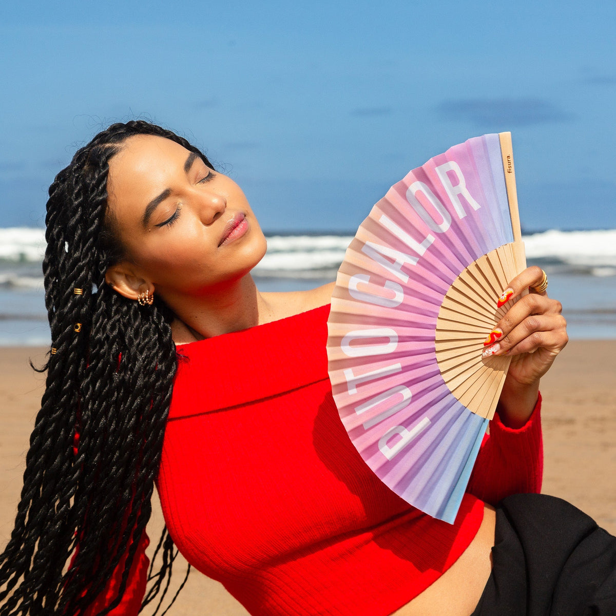 Éventail « Puto calor » Effet Dégradé