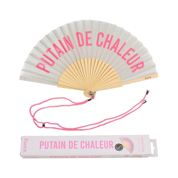 Éventail « Putain de chaleur » Gris – Fisura