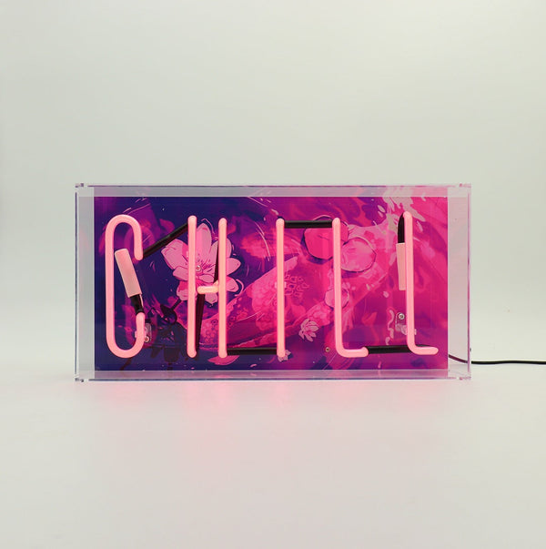 "Chill" Glass Neon Sign