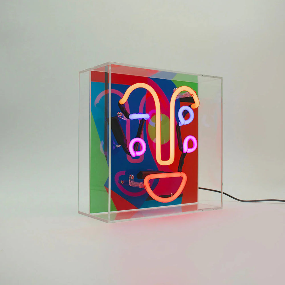 Memphis Face Neon