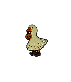Pin’s Canard Blanc Fantôme d’Halloween