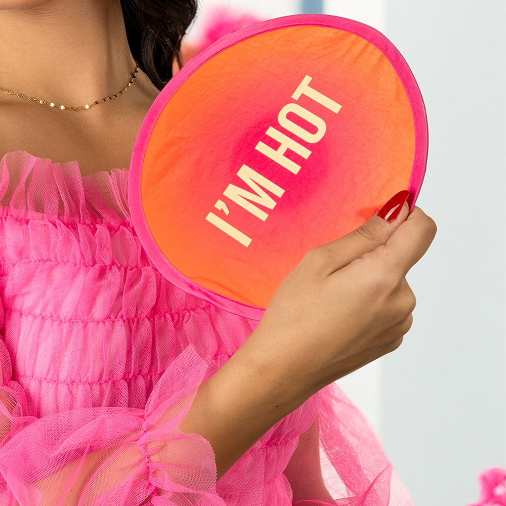 Éventail Pliable « I'm hot »