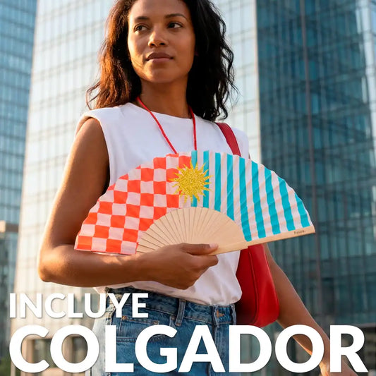 Éventail Soleil Paillettes – Fisura – vue 2