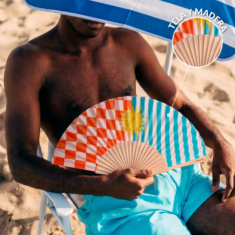 Éventail Soleil Paillettes – Fisura – vue 5