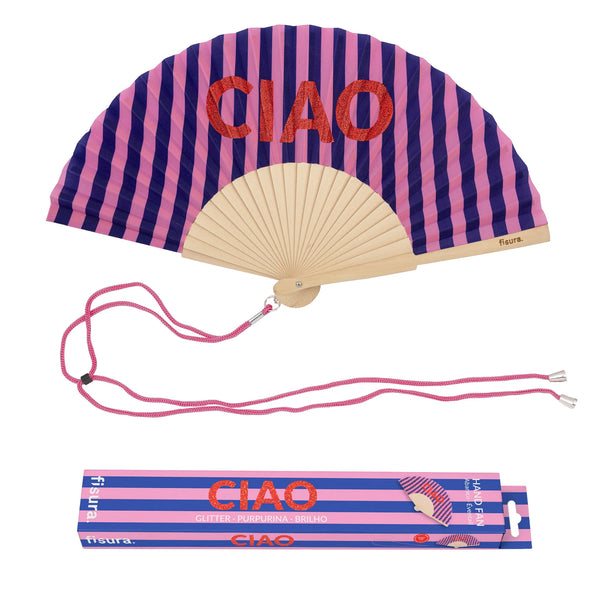 Éventail « Ciao » Pailleté – Fisura