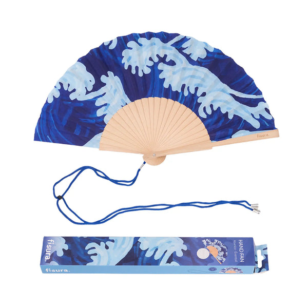 Éventail Motif Vagues – Fisura