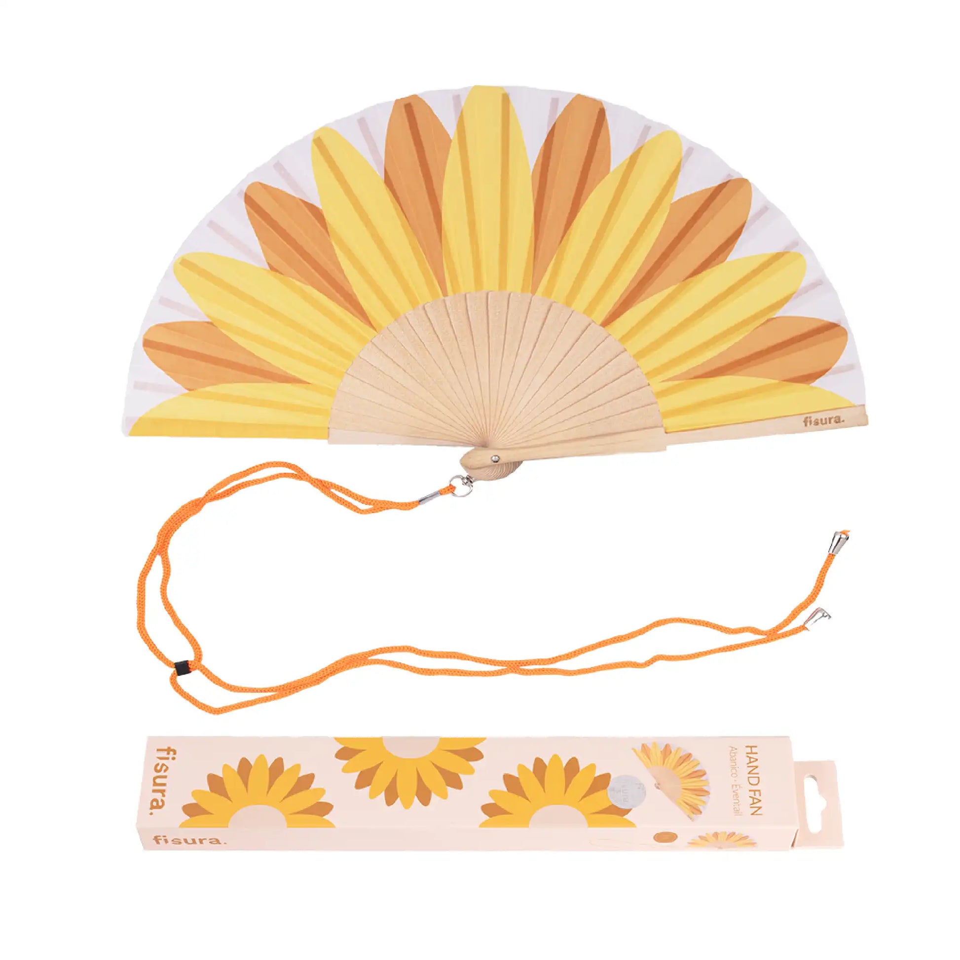 Éventail Imprimé Tournesols – Fisura