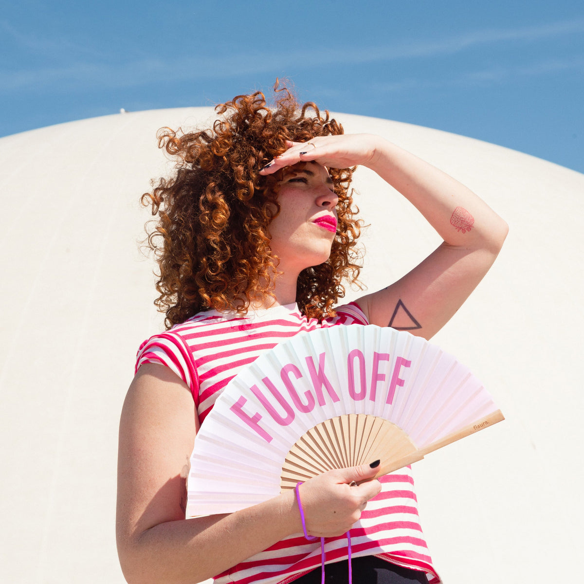 Éventail « Fuck off » Effet Dégradé